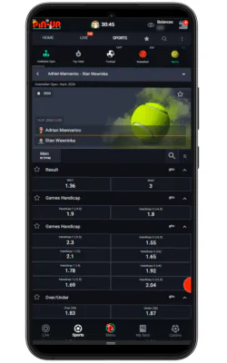 Pin-Up Bet Tennis