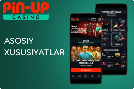 Асосий хусусиятлар: Пинуп Apk
