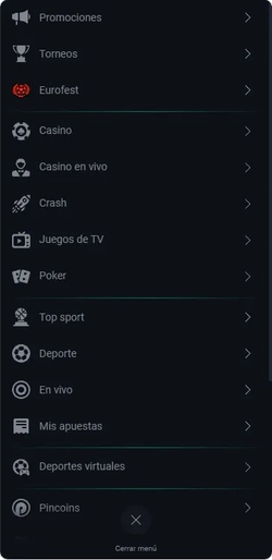 2 captura de pantalla de la Descarga de Pin Up Casino.